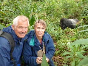 Husband-and-wife researchers Dieter and Netzin Steklis have spent years in the field studying silverback gorillas and other primates. Husband-and-wife researchers Dieter and Netzin Steklis have spent years in the field studying silverback gorillas and other primates.